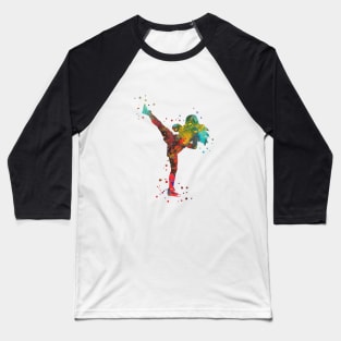 Lady muay thai boxing Baseball T-Shirt